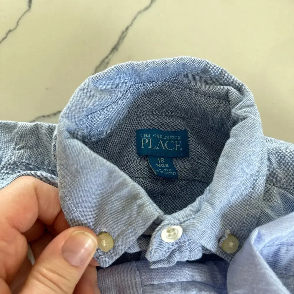 Blue Dress Shirt Bundle - Edgehill & Children's Place - 18 Months